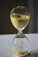 10-Minuten-Sanduhr gelber Sand