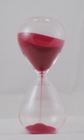 10-Minuten-Sanduhr roter Sand