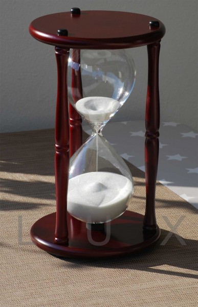 Sanduhr Eieruhr Stundenglas Kirsche Rustikal 60 Minuten 1 Stunde 